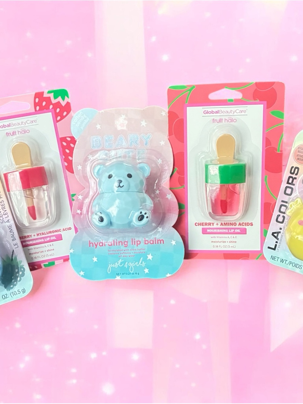 Just a Girl Beary Cute Hydrating Lip Balm - Blue